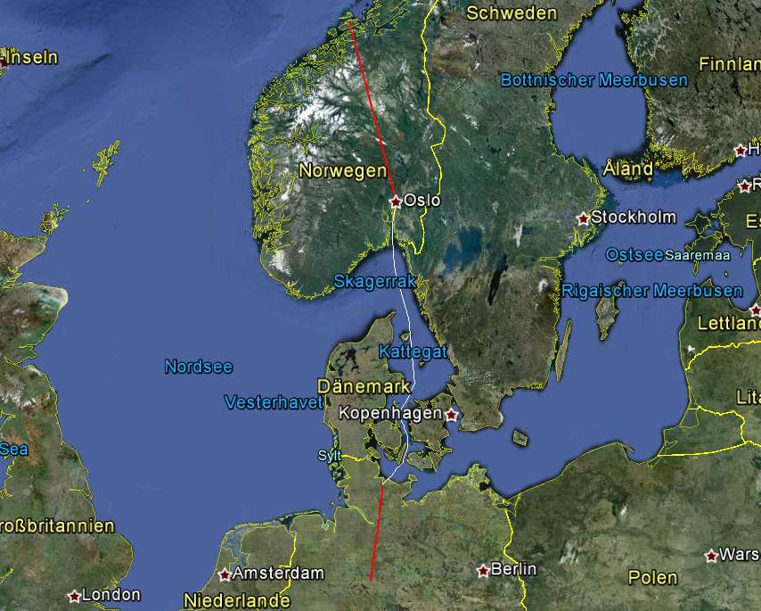 Unsere Strecke zum Norwegen Angelurlaub