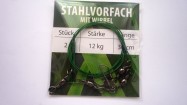 Stahlvorfach mit Wirbel 30cm