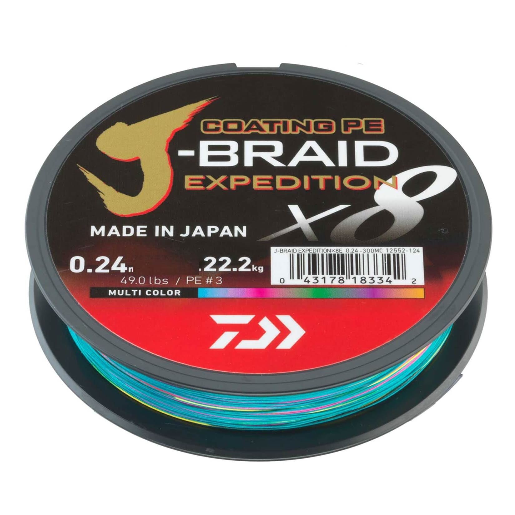 Daiwa J-Braid Expedition X8E 0,10 mm 300 m
